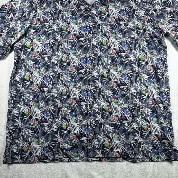 Robert Graham Tropical Flower-Print Sport Button Up‎ Performance Shirt XLT - Picture 4 of 13